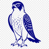 Flying Falcon Illustration Free Download Vector illustration of a falcon in flight, ideal for cutting machines and laser engraving.