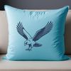 Free Bird Silhouette SVG Cut File A detailed illustration of a falcon in flight, suitable for vector designs.