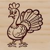 Holiday-Themed Animal Design A detailed illustration of a farm animal, commonly associated with the Christmas season.