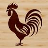 Vector Chick Cuteness Illustration A simple illustration of a rooster standing on a farm yard.