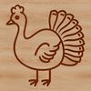 Festive Farm Friends SVG A simple line drawing of a farm animal, often associated with Christmas and the holiday season.