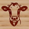 Farm Animal Vector Graphic An SVG graphic of a farm animal cow in a realistic style.