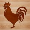 Isolated Chicken Silhouette An isolated vector design of a chicken species in profile.
