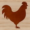 Cuteness in Outline Form An outline drawing of a domesticated chicken suitable for digital design and crafting projects.