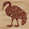 Illustrated Farm Animal A detailed illustration of a farm animal, commonly associated with Christmas and holiday meals.