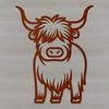 Free SVG Farm Animal Image A simple line drawing of a cow in vector format.