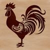 Free Chicken Clip Art SVG Designs A simple illustration of a chicken in various poses and styles, suitable for clip art designs.