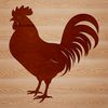 Beautiful Domesticated Bird Illustration A stylized vector design featuring a single domesticated chicken bird with intricate details.