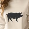 A standing farm animal, specifically a pig, designed as vector art.