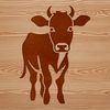 Stylized Cow Clip Art Image A stylized illustration of a cow, suitable for vector design and commercial or personal use.