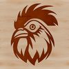 Beautiful Chicken SVG Vector A detailed illustration of a farm animal's head, designed as vector art for commercial and personal projects.