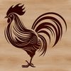 Fowl Play Illustration A simple illustration of a chicken standing on grass.