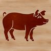 Beautiful SVG Pig Icon Graphics An illustration of a pig from various angles, suitable for vector art and design.