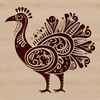 Turkey SVG Design A detailed illustration of a domesticated turkey.