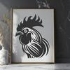 Stunning Rooster - For Laser Engraver Project