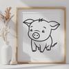 Stunning Piglet In SVG, PNG, PDF And DXF File Formats - Free