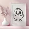 Stunning Chick PNG - For Cricut Project