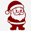 A digital illustration of Santa Claus in a traditional red suit.