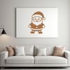 A vector graphic representation of Santa Claus for commercial or personal use.