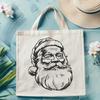 Artistic Santa Claus In SVG & PNG