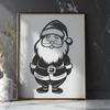 Beautiful Standing Santa - DXF Digital File