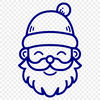 Santa In SVG Format - Free Commercial Use License