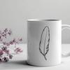 An SVG illustration of a realistic bird feather in various sizes suitable for digital design projects.