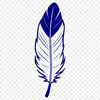 Unique Feather Illustration A high-quality vector graphic illustration of a single feather.
