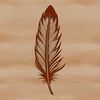 A detailed digital design of a feather in scalable SVG format.