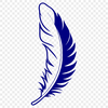 Stylized Feather Illustration in Vector Format A stylized illustration of a feather in vector format.