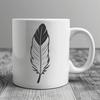 Beautiful SVG Clip Art Feather Design A simple illustration of a feather in vector format, suitable for digital design projects.