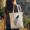 Detailed Feather Graphic A detailed, scalable graphic representation of a feather made from interlocking lines and shapes.