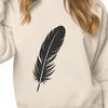 A high-resolution illustration of a bird's feather in vector format.