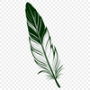 Beautiful Feather Graphic Design Element An isolated design element featuring a stylized feather graphic with clean lines and smooth curves.