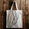 Beautiful SVG Illustration of a Feather An isolated illustration of a single bird feather in vector format.