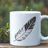 Free SVG Clip Art Feather Download A detailed illustration of a feather in vector format, suitable for graphic design and digital art.