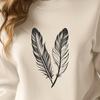 Vector Graphic Feather Illustration A single white feather with detailed texture and pattern, created as a vector graphic.
