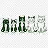 Free Animal Clip Art Image A stylized illustration of a domesticated feline animal in vector format.