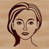 Elegant Female Silhouette in Vector Design A female figure created with vector lines and shapes in an SVG design.