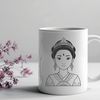 Editable Princess Vector Graphic Design Female royalty character in a regal pose, created as an editable vector graphic.
