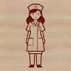 Digital Female Nurse Illustration A digital illustration of a female nurse in uniform.