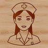 Female nurse in uniform, ready for healthcare profession.