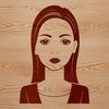 Female Figure in Vector Lines A woman silhouette in simple lines, suitable for various uses including craft projects.
