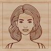 Woman Silhouette in Simple Style A high-quality illustration of a woman in a simple style.