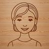 A vector illustration of a woman in a casual pose.
