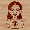 Female Educator at Front of Classroom A professional woman in a teaching role standing at the front of a classroom.
