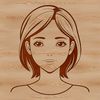Free Downloadable Woman Clipart Illustrated portrait of a female figure, suitable for vector art projects.