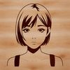 A young girl illustration created in vector format for seamless scalability.