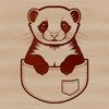 Ferret SVG File for Cricut and Laser Cutting An svg graphic representation of a small mammal pet commonly referred to as a ferret.
