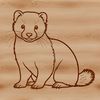 Vector Illustration of a Ferret Ferret illustration vector graphic for personal or commercial use.